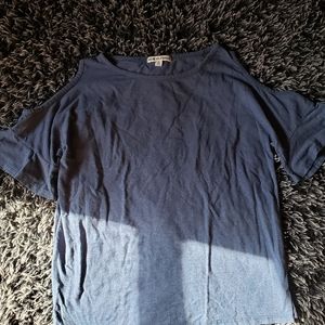 Size large shirt with peekaboo shoulders